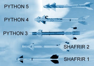 Israel Weapons include Shafrir and Python
