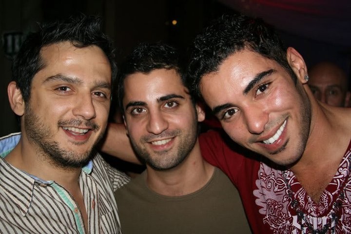 karim kamel with gay friends