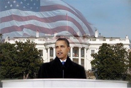 Inauguration of Obama in Whitehouse