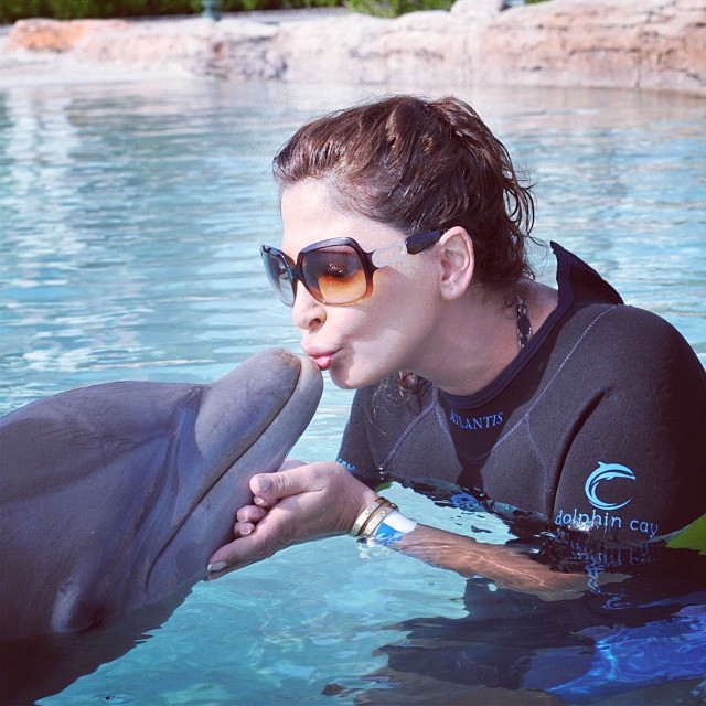 Elissa Kissing Dolphin