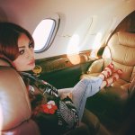 Hayfa Wehbeh Photo in Plane