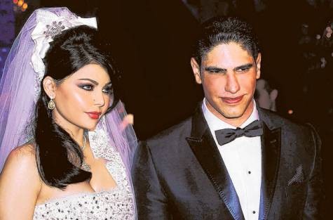 Haifa Wehbeh and her husband Ahmad Abou Hashima photo