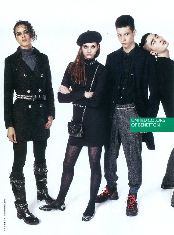 Hind Salhi photo in Benetton fall winter 2010 ad by Josh Olins