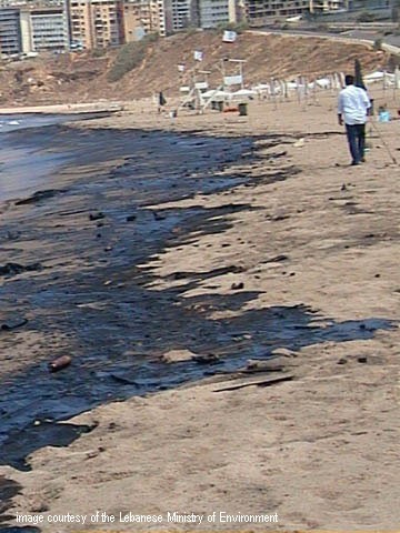 Photo Oil Spill Ramleh El Bayda Beach 2