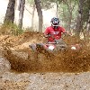 Firas Samaha on Utility ATV crossing mud bog obstacle during the Polaris ATV Speed Test Lebanon 2010