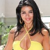 Rima Fakih in yellow bikini 