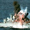 Fake Photo Saar Submarine Hit by rocket