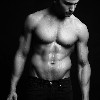 Sexy black and white photo of Waleed Sokkar by Arron Dunworth
