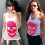 Fluorescent Pink skull T-Shirt