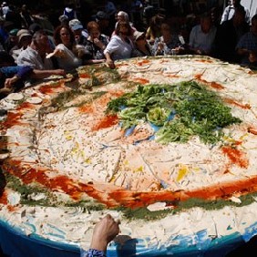 Photograph of Hummus and Tabbouleh Guinness Records NULL Lebanon