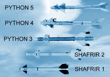 Photograph of Israel Weapons include Shafrir and Python NULL