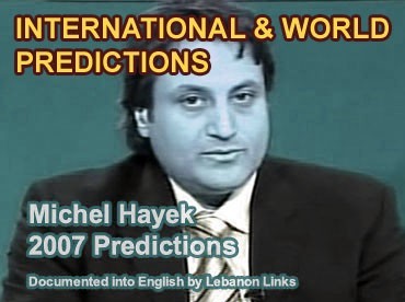 Photograph of Michel Hayek International and World Predictions 2007 NULL