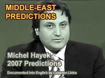 Photograph of Michel Hayek Middle East Predictions 2007 NULL