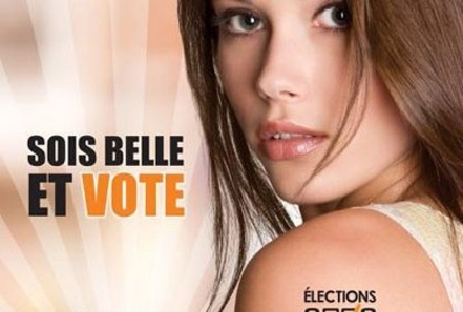 Photograph of Sois Belle et Vote Billboards Campaign NULL Lebanon